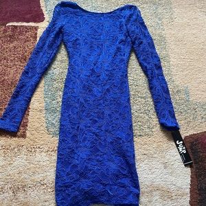 never worn blue lace dress